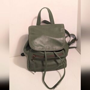 Universal Threads Small Green Leather Backpack